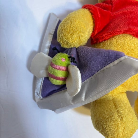 Disney Winnie the Pooh Bear Plush 11” Lovey Rattle Toy Soft Stuffed Animal - Picture 4 of 12